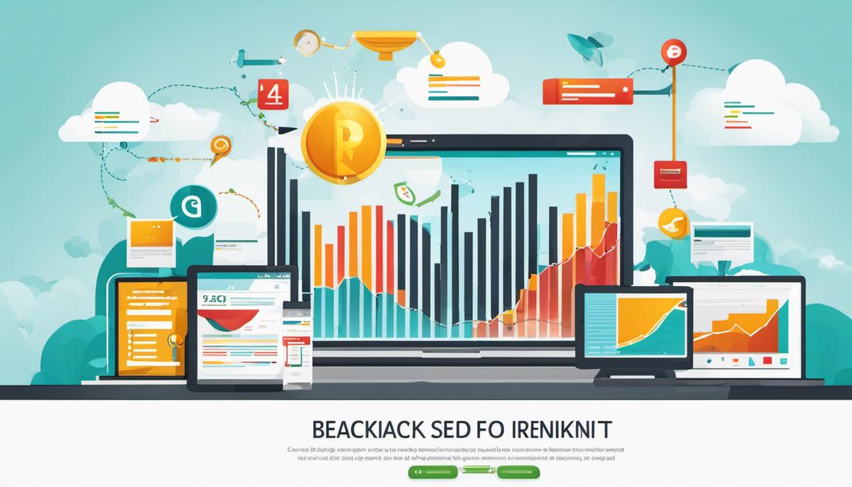 Illustration of a website ranking on search engine results, representing the importance of backlink quality in SEO.