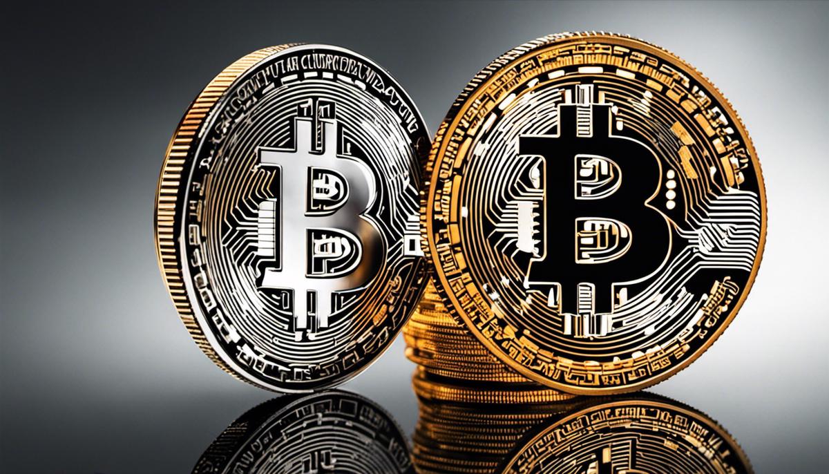 Image of Bitcoin logo representing its pioneering role in the cryptocurrency world