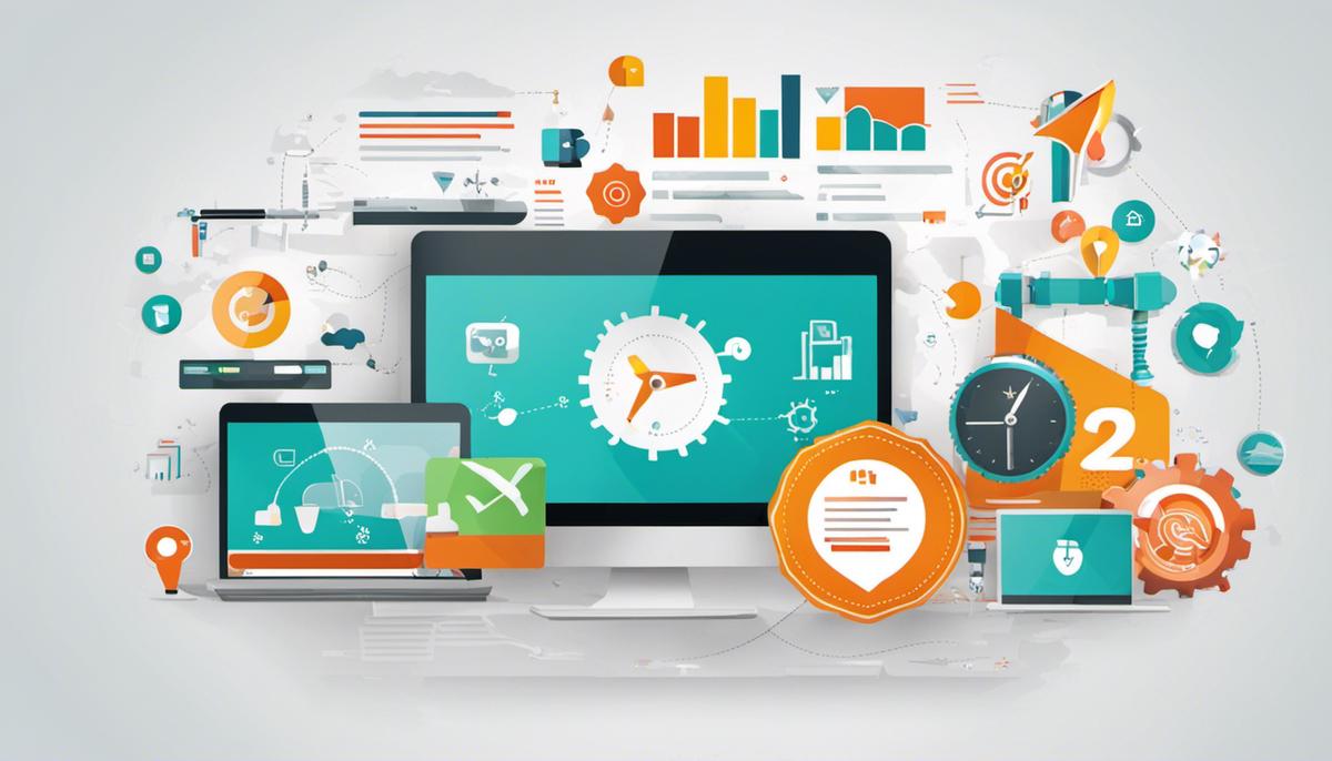 Image depicting various digital marketing strategies and tools