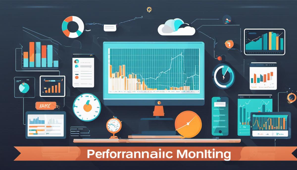 Image depicting the importance of performance monitoring in affiliate marketing, showing charts and data analysis.