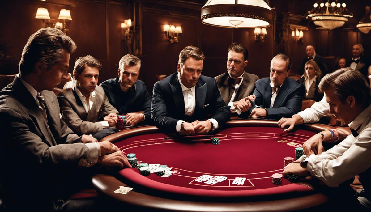 An image illustrating the different positions in poker, with early position players seated closest to the dealer, followed by middle position players, and late position players including the button, who is the last player to act in a round of betting.